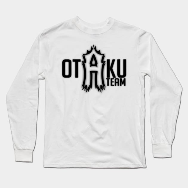 Otaku A Team Logo (Black) Long Sleeve T-Shirt by OtakuATeam